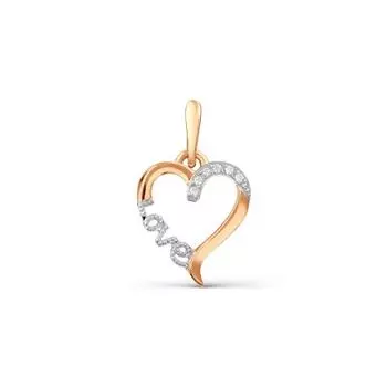 Подвеска с фианитами Линии Любви