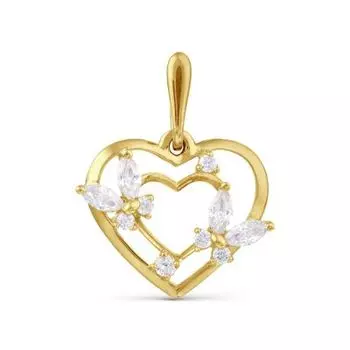 Подвеска с фианитами Линии Любви