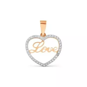 Подвеска с фианитами Линии Любви