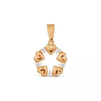 Подвеска с фианитами Линии Любви