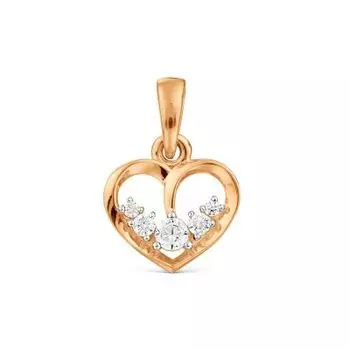 Подвеска с фианитами Линии Любви