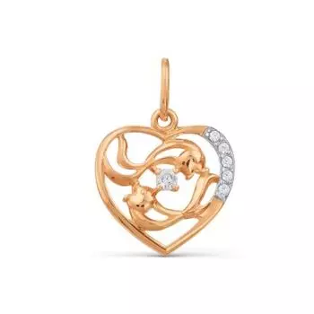 Подвеска с фианитами Линии Любви