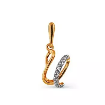Подвеска с фианитами Линии Любви