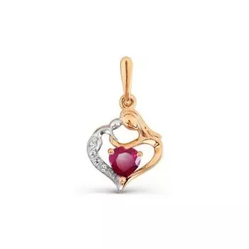 Подвеска с фианитами Линии Любви