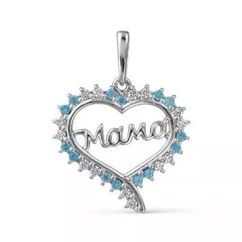 Подвеска с фианитами Линии Любви