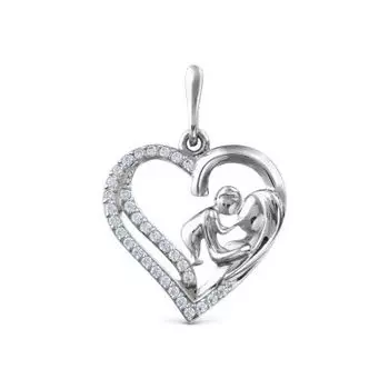 Подвеска с фианитами Линии Любви