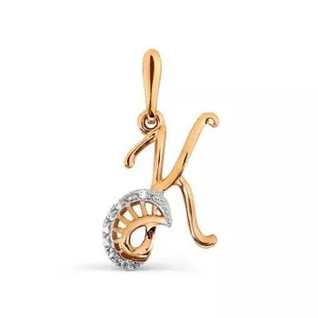 Подвеска с фианитами Линии Любви