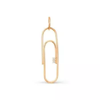 Подвеска с фианитами Линии Любви