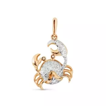 Подвеска с фианитами Линии Любви