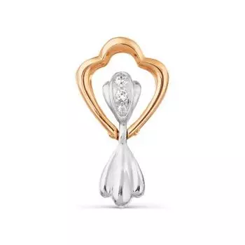 Подвеска с фианитами Линии Любви