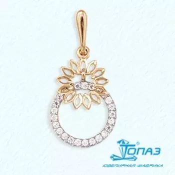 Подвеска с фианитами Линии Любви