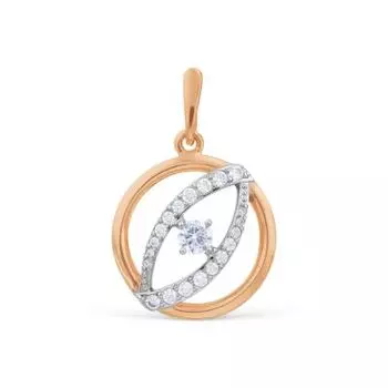 Подвеска с фианитами Линии Любви