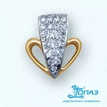 Подвеска с фианитами Линии Любви