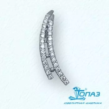 Подвеска с фианитами Линии Любви