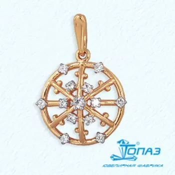 Подвеска с фианитами Линии Любви