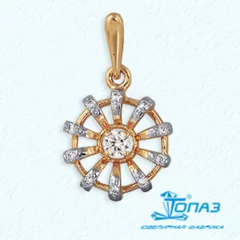 Подвеска с фианитами Линии Любви