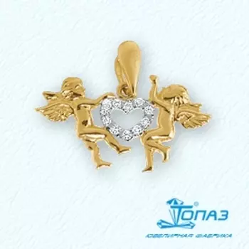 Подвеска с фианитами Линии Любви