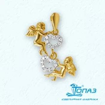 Подвеска с фианитами Линии Любви