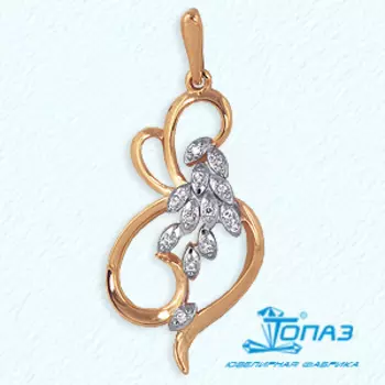 Подвеска с фианитами Линии Любви