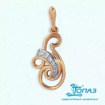 Подвеска с фианитами Линии Любви