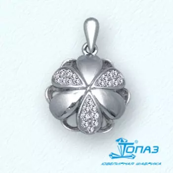 Подвеска с фианитами Линии Любви