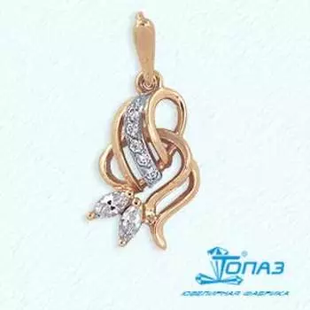 Подвеска с фианитами Линии Любви