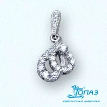 Подвеска с фианитами Линии Любви