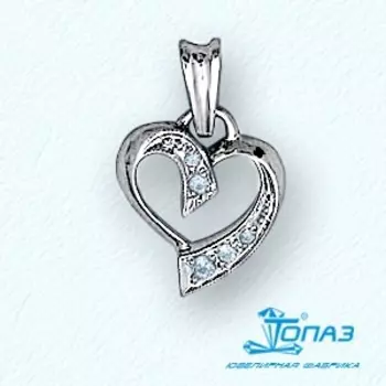 Подвеска с фианитами Линии Любви