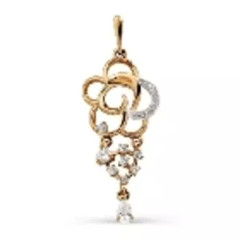 Подвеска с фианитами Линии Любви