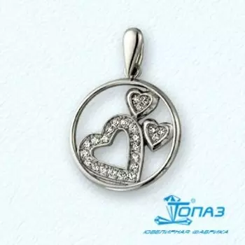 Подвеска с фианитами Линии Любви