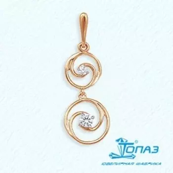 Подвеска с фианитами Линии Любви