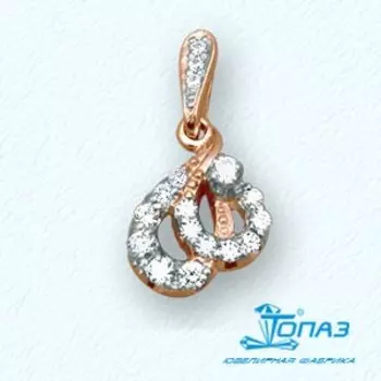 Подвеска с фианитами Линии Любви