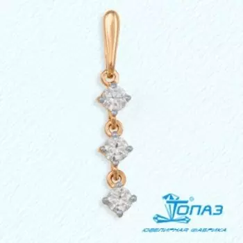 Подвеска с фианитами Линии Любви