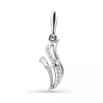 Подвеска с фианитами Линии Любви