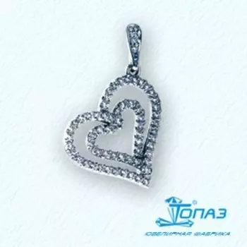 Подвеска с фианитами Линии Любви