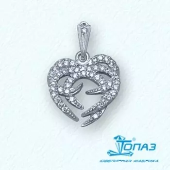 Подвеска с фианитами Линии Любви