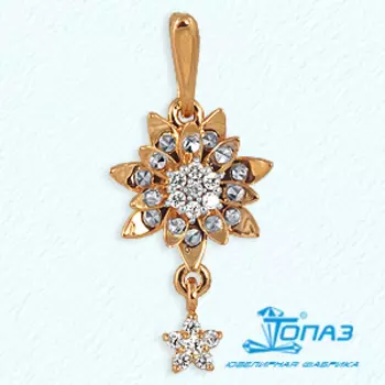 Подвеска с фианитами Линии Любви