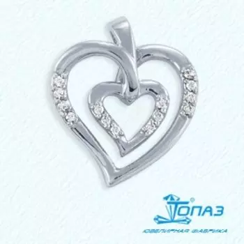 Подвеска с фианитами Линии Любви