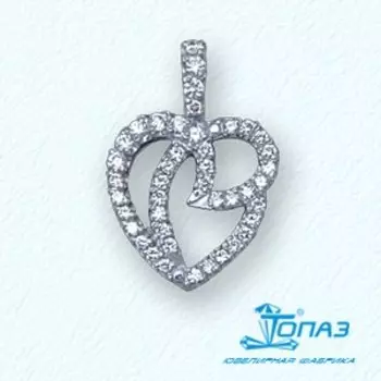 Подвеска с фианитами Линии Любви