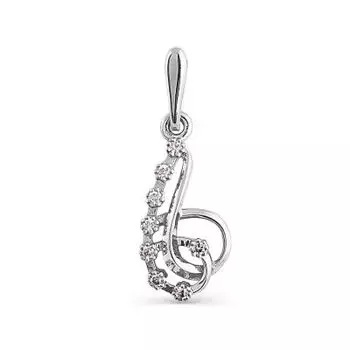 Подвеска с фианитами Линии Любви