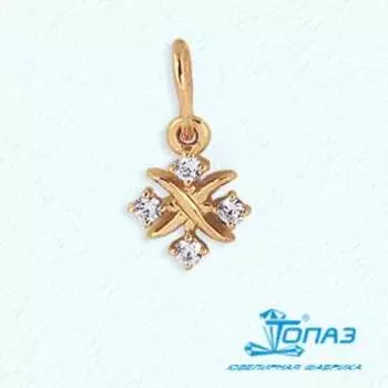 Подвеска с фианитами Линии Любви