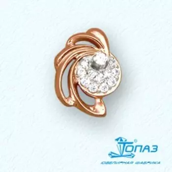 Подвеска с фианитами Линии Любви