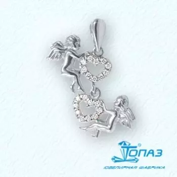 Подвеска с фианитами Линии Любви