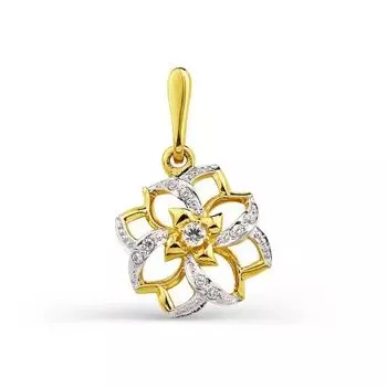 Подвеска с фианитами Линии Любви