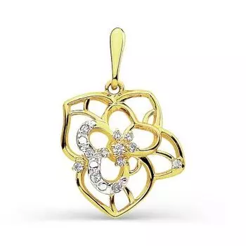 Подвеска с фианитами Линии Любви