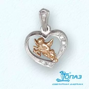 Подвеска с фианитами Линии Любви