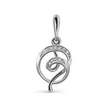 Подвеска с фианитами Линии Любви