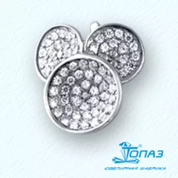 Подвеска с фианитами Линии Любви