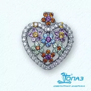 Подвеска с фианитами Линии Любви