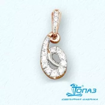 Подвеска с фианитами Линии Любви